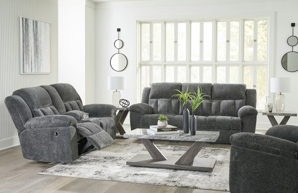 Frohn Reclining Sofa, Loveseat, and Recliner