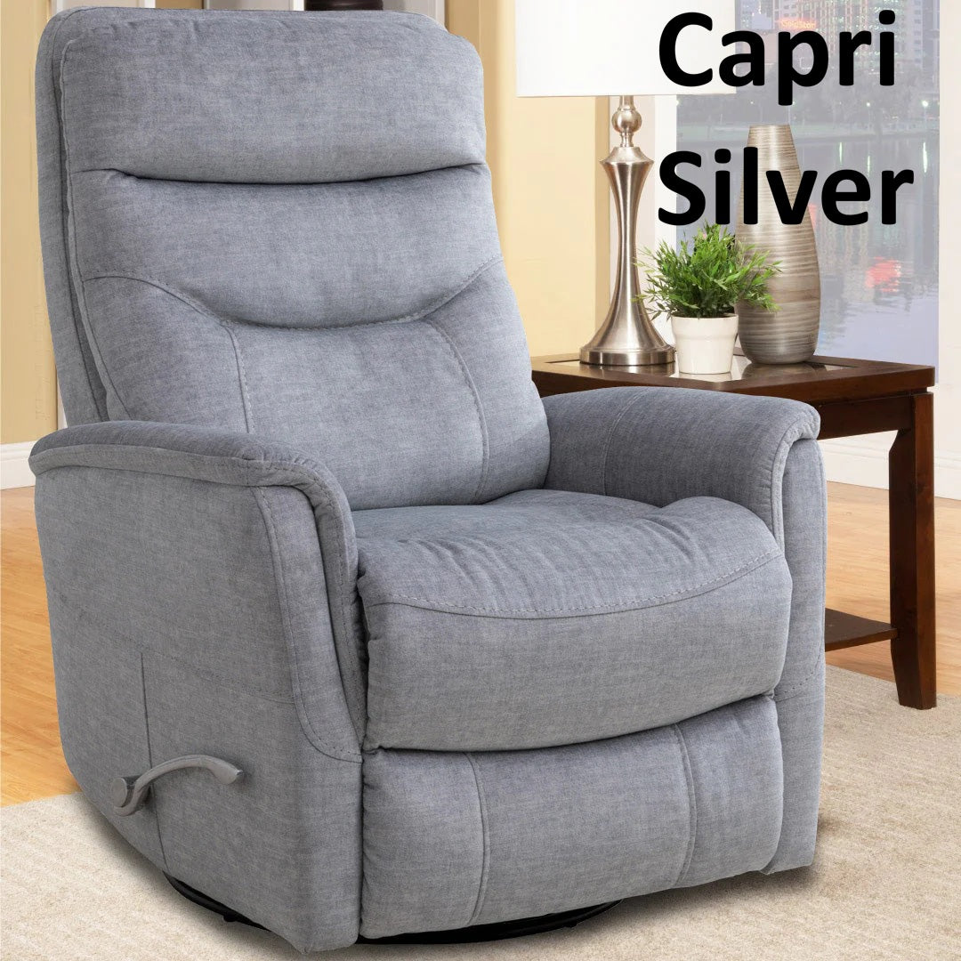 Gemini Fabric Swivel Rocker Recliner (Manual)