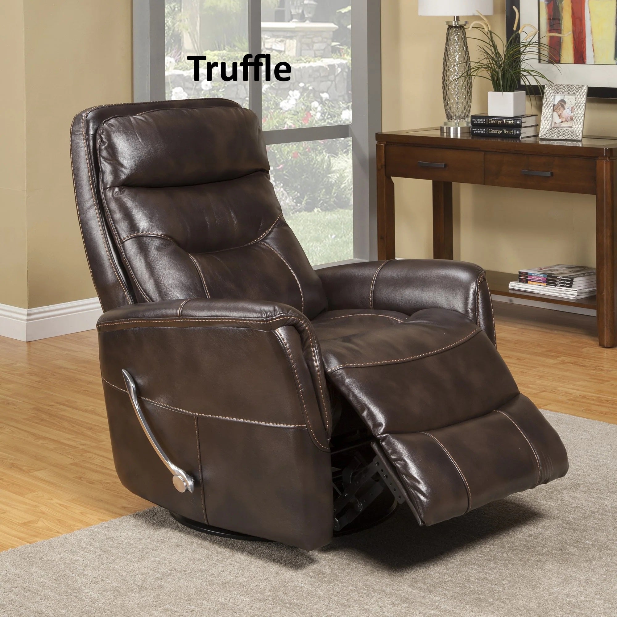 Gemini Faux Leather Swivel Rocker Recliner (Manual)