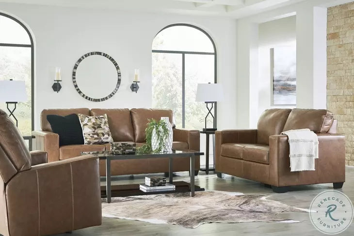 Bolsena Leather Sofa, Loveseat, and Recliner