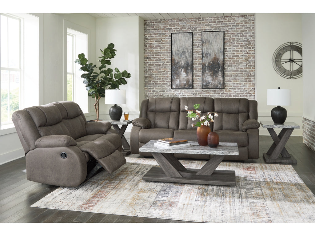 First Base Sofa and Love Reclining Set
