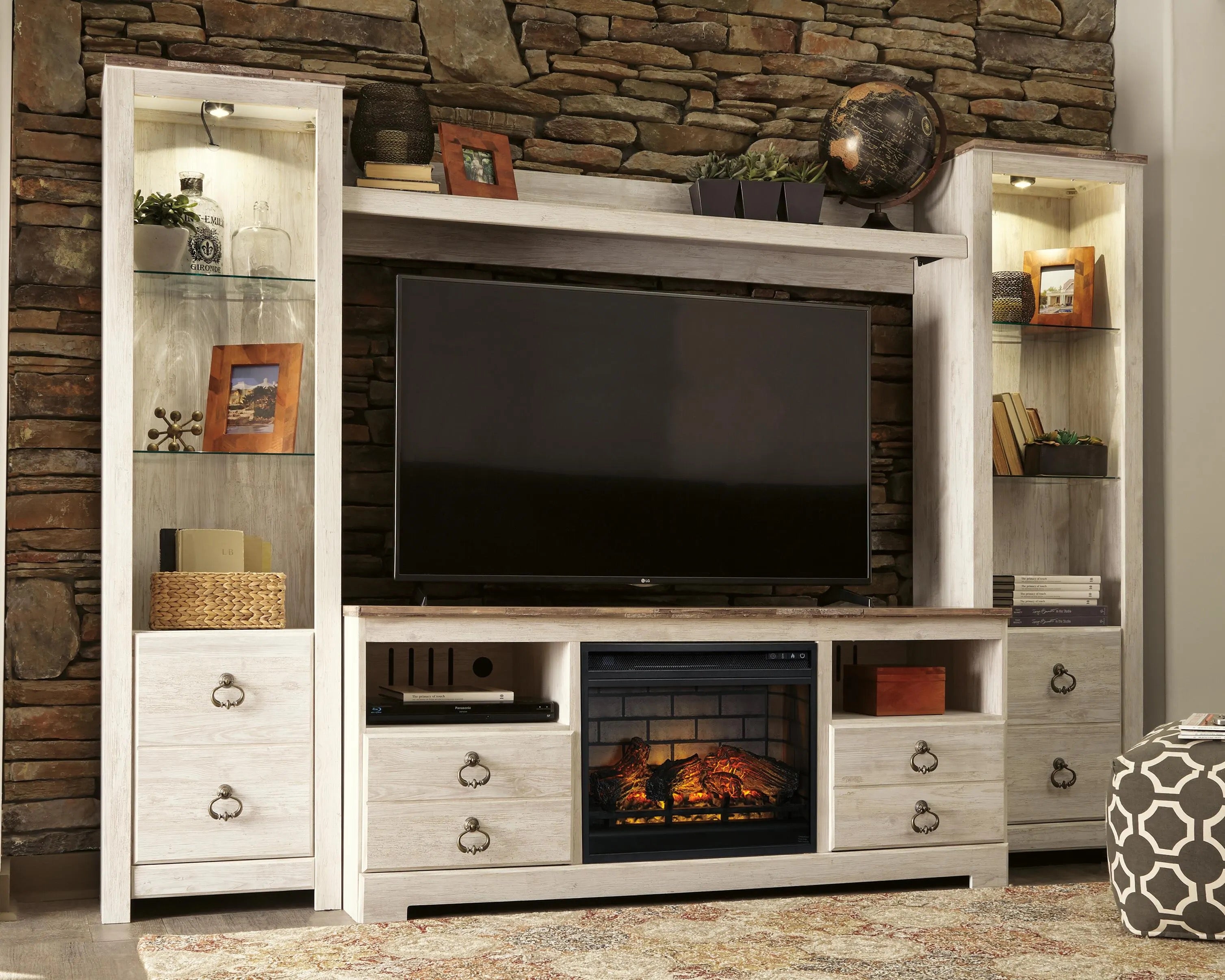 Willowton TV Stand and Fireplace