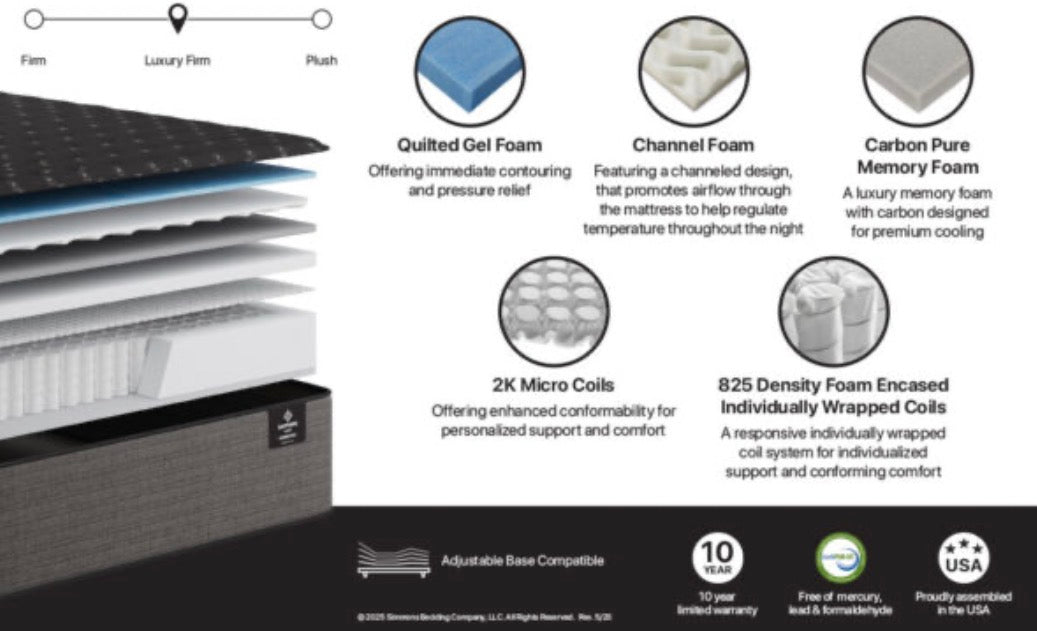 SS by Simmons- Graybrook Eurotop Plush Mattress