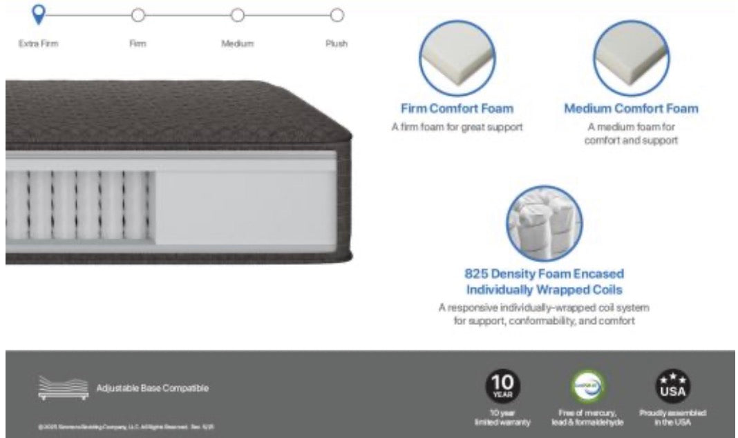 SS by Simmons- Fallon Extra Firm Mattress