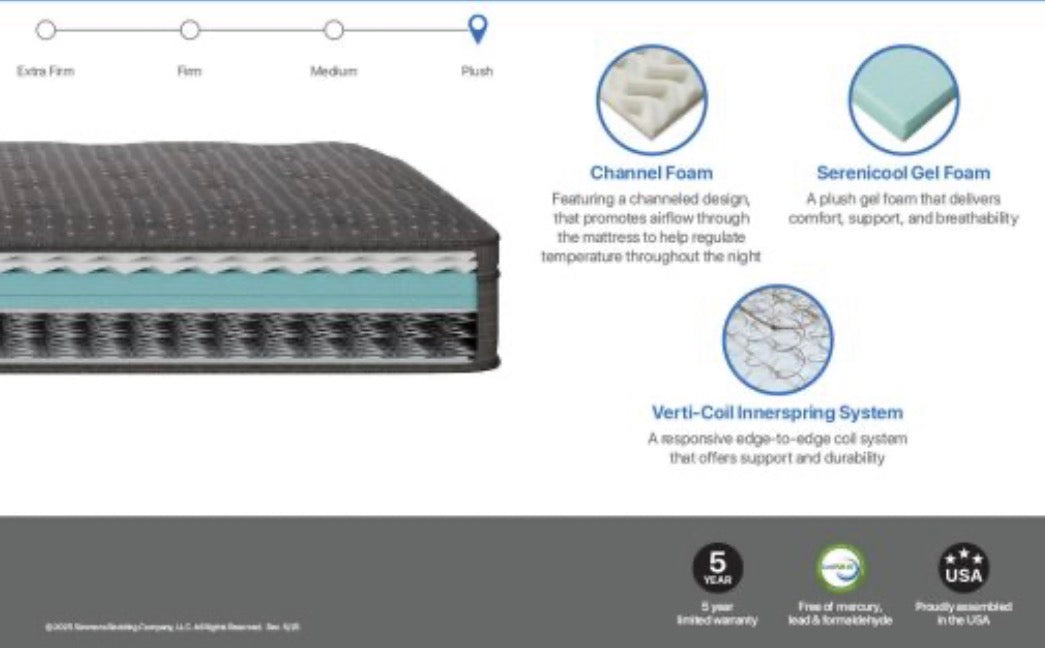 SS by Simmons- Elkhorn Plush Pillowtop Mattress