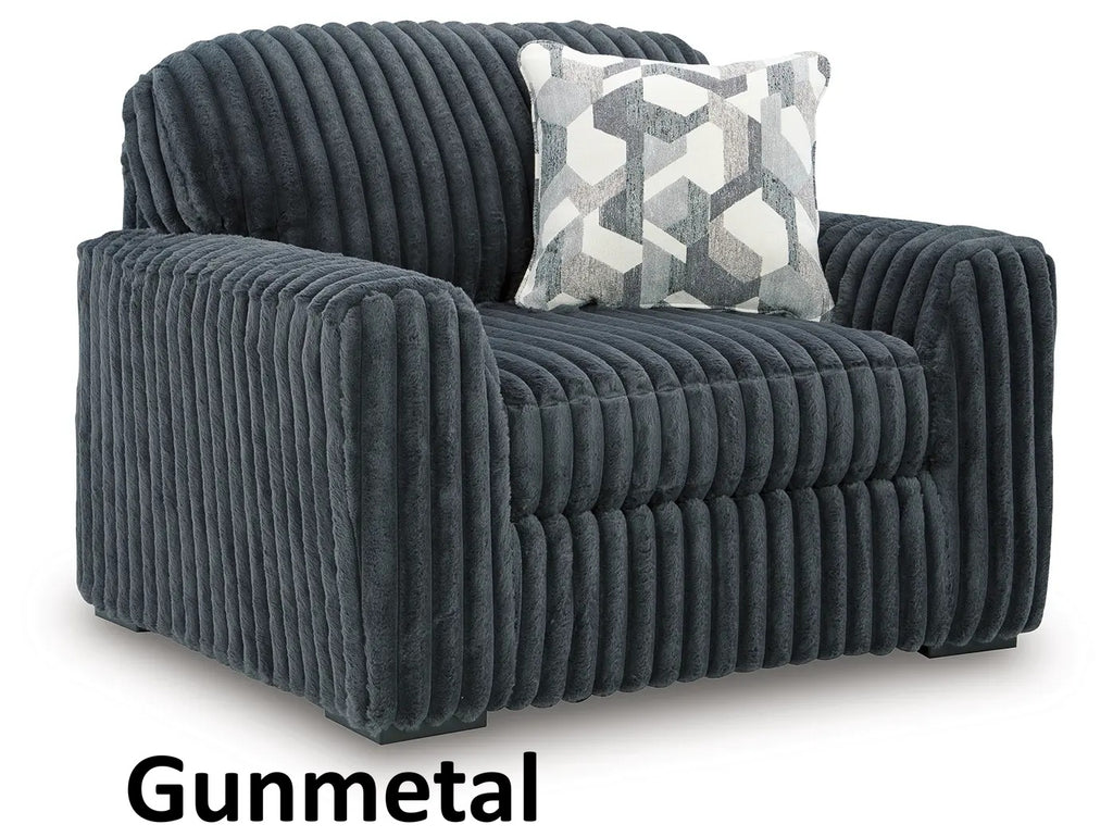 Midnight Madness Sofa, Loveseat, Chair, and Ottoman