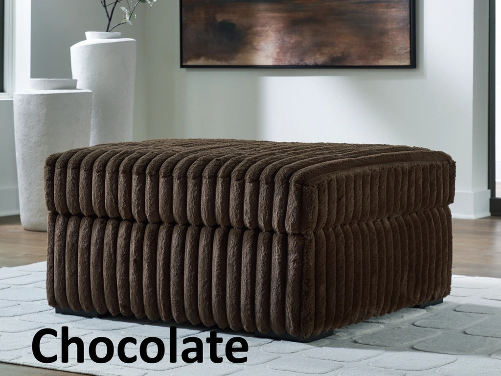 Midnight Madness Sofa, Loveseat, Chair, and Ottoman