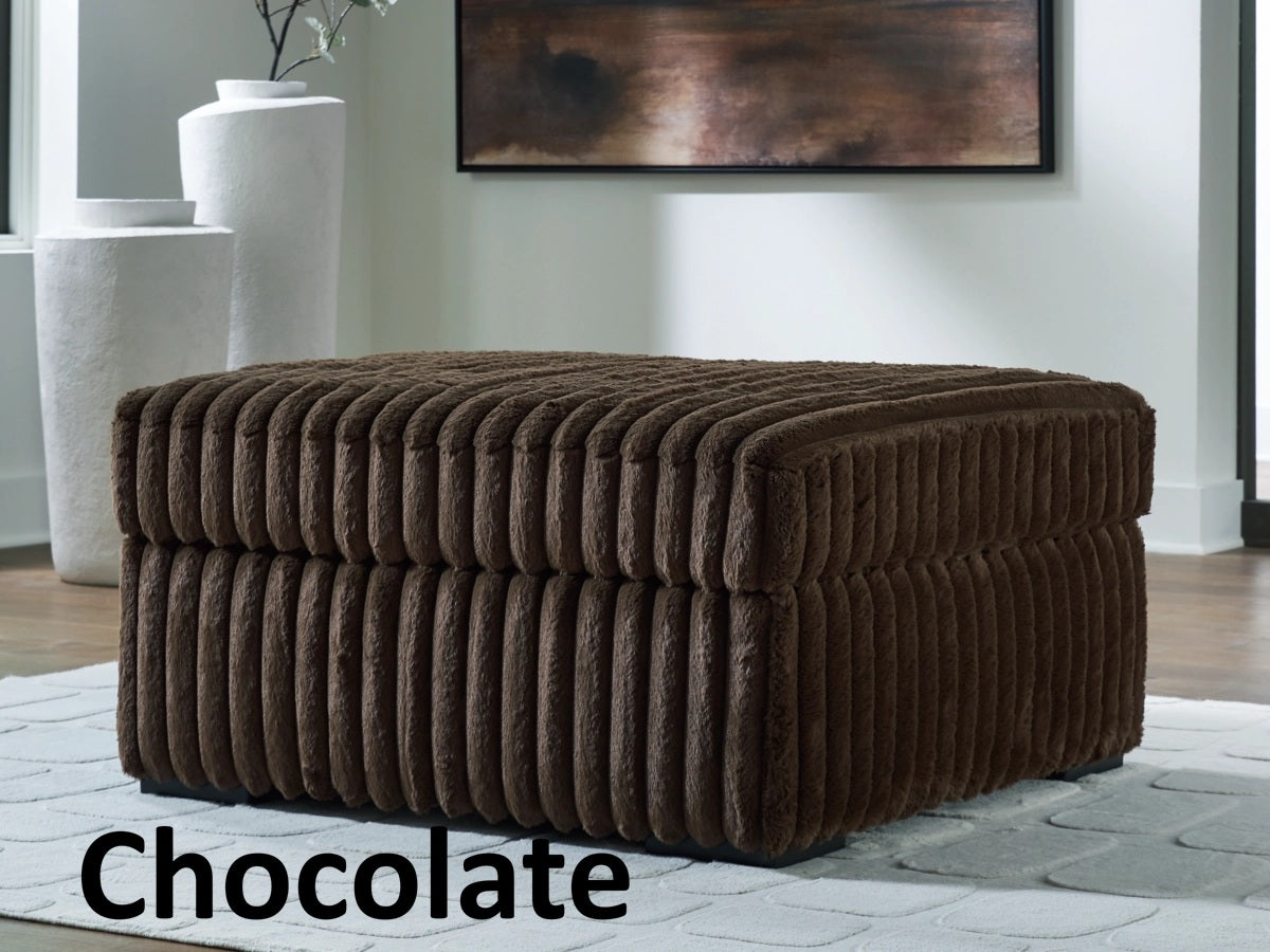 Midnight Madness Sofa, Loveseat, Chair, and Ottoman