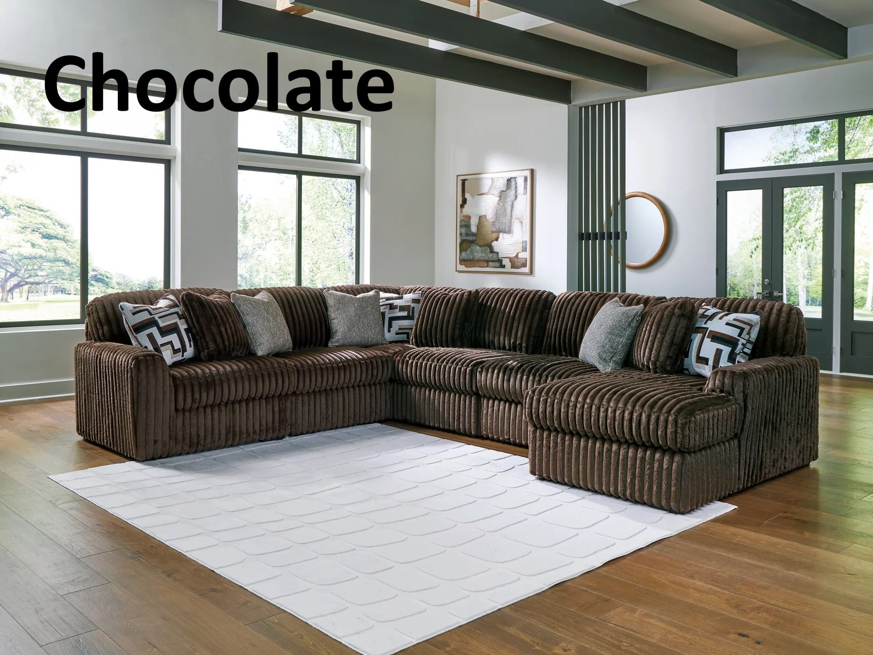 Midnight Madness 4 Piece Sectional (AL)