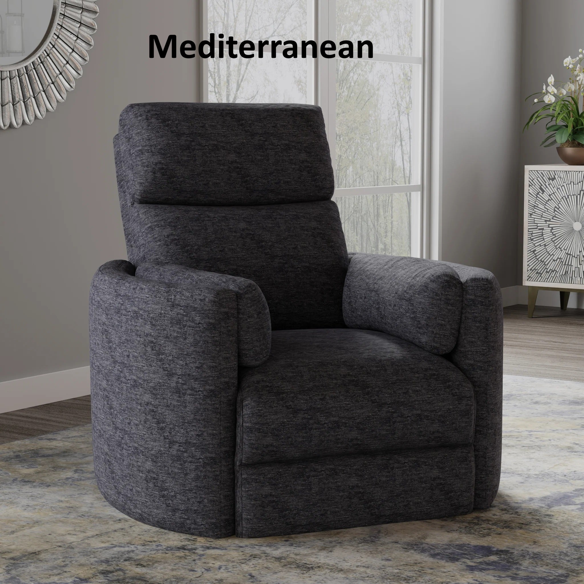 Radius Power Swivel Rocker Recliner (Fabric)