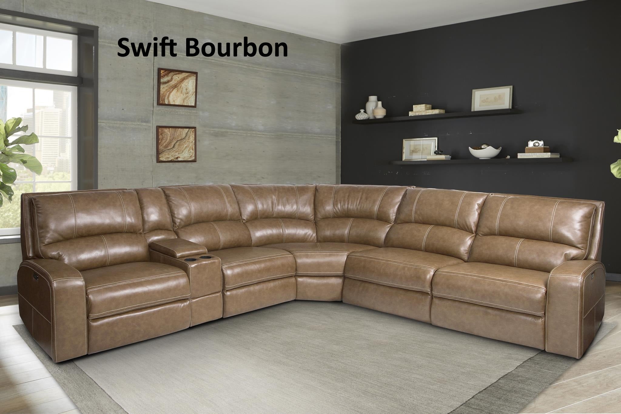 Swift Bourbon Sectional, Sofa, Loveseat, and Recliner
