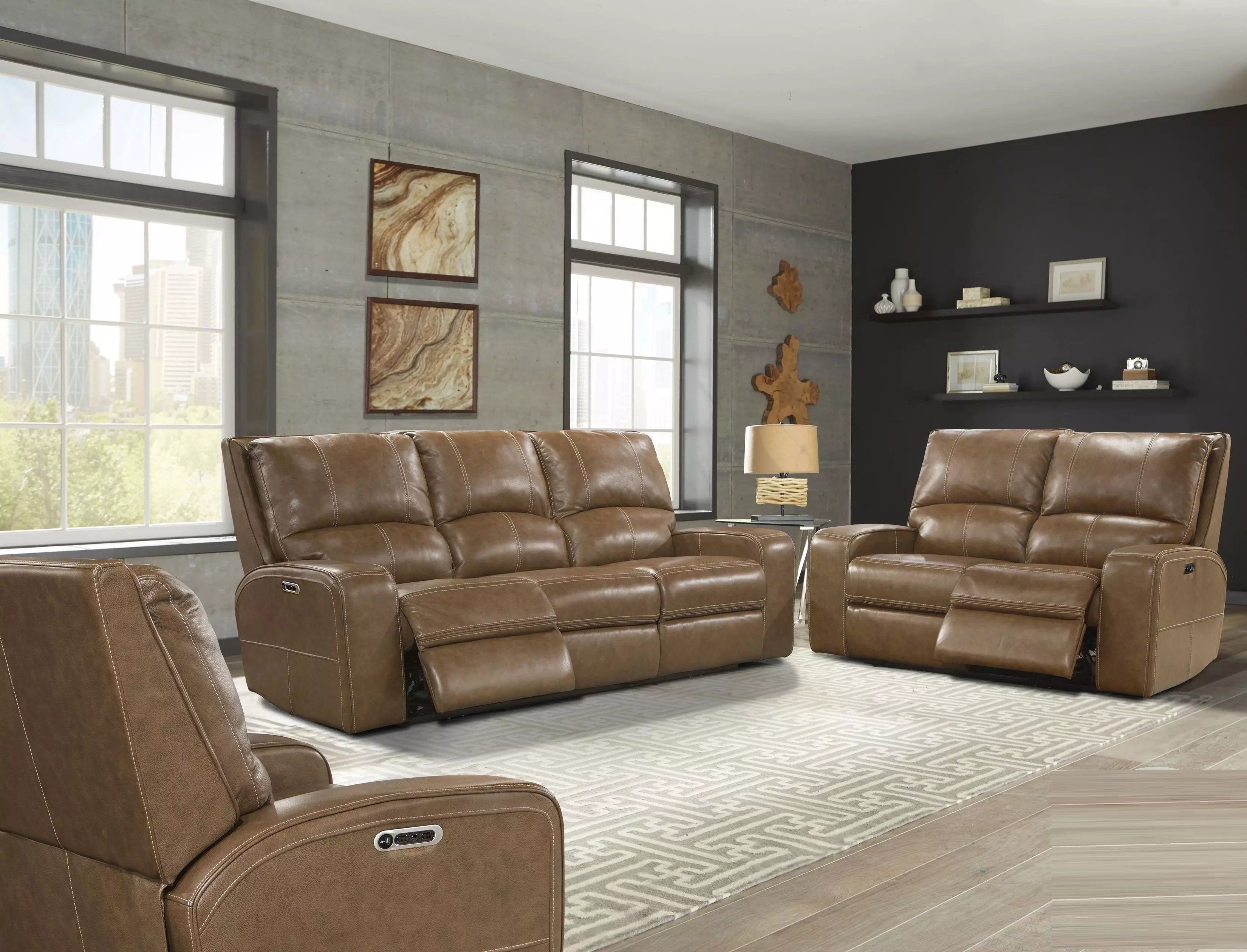 Swift Bourbon Sectional, Sofa, Loveseat, and Recliner