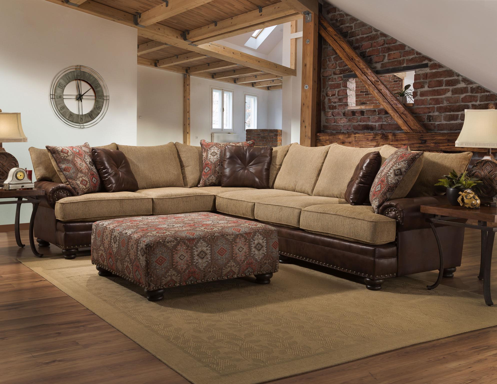 Yellowstone Canyon Sectional, Sofa, Loveseat, Chair, and Ottoman